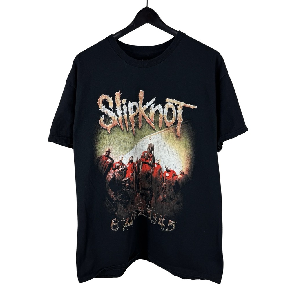 Mens 2024 Slipknot Tour Rock Metal Band Double Sided Graphic Shirt Size XL